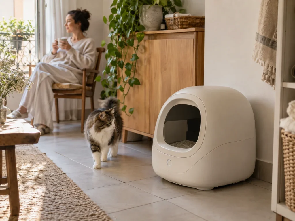 Automatische Katzentoilette im Einsatz, Welcher Selbstreinigende Katzentoilette